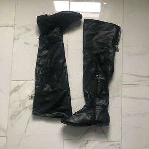 BLACK THIGH HIGH BOOTS
